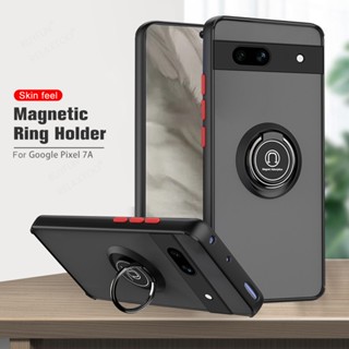 Armor Stand Protection Phone Case Shockproof Ring Holder Bracket Back Cover for Google Pixel 7A Pixel7a 7 A 5G 6.1" GWKK3 GHL1X G0DZQ G82U8 Pixel7 Pro