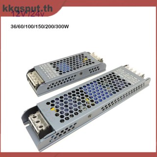 หม้อแปลงพาวเวอร์ซัพพลาย AC DC 12V 24V LED 36w 60W 100W 200W 300W 400W 500W สําหรับแถบไฟ LED THK2