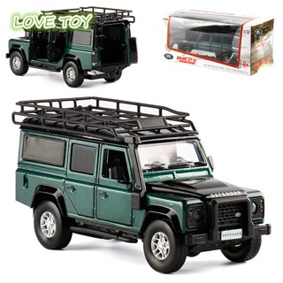 โมเดลรถยนต์ Nkodok 1:32 อัลลอยด์ พร้อมไฟเสียง สําหรับ Jk Land Rover Defender Six-door Off-road