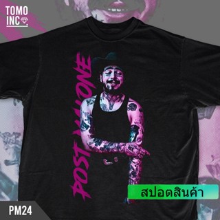 อ่อนนุ่ม 6 Tshirtคอลูกเรือcrew neckสไตล์สตรีท เสื้อยืด พิมพ์ลาย TOMOINC Post Malone CHILL-COWBOY สําหรับผู้ชาย-4XL