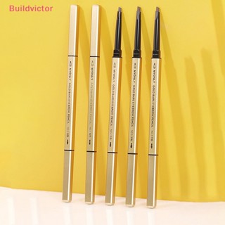 Buildvictor ดินสอเขียนคิ้ว ทรงสามเหลี่ยม กันน้ํา สีบลอนด์ น้ําตาล และกาแฟ 3 สี TH