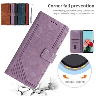 Flip Leather For Samsung Galaxy J4+ J6+ J4 J6 plus A7 A8 2018 J3 2015 2016 ซองโทรศัพท์ 3D ลายทาง Six colors Flip Cover เคสหนังแบบพับปิดได้ เคสกันกระแทกและช่องเสียบการ์ด ช่องเสียบการ์ด Card slot TPU Case ซองโทรศัพท์หนัง ฝาปิดแบบพับพร้อมช่องเสียบการ์ด