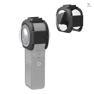 {fash} Puluz ฝาครอบป้องกันเลนส์ พร้อมเมาท์ขาตั้งกล้อง สําหรับ Insta360 ONE RS 1 นิ้ว 360 Edition