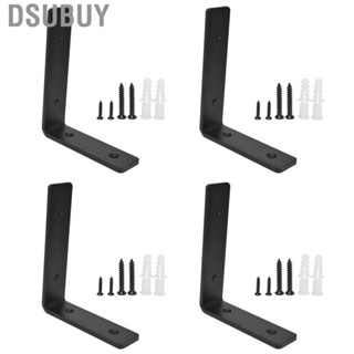 Dsubuy 4Pcs L Shaped Bracket Carbon Steel Heavy Duty Wall Shelf For Kitchen