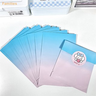 Families&gt; ถุงซิปล็อค ฟอยล์อลูมิเนียม แบบพกพา สีฟ้า สีชมพู สําหรับใส่เครื่องประดับ เครื่องเขียน 10 ชิ้น