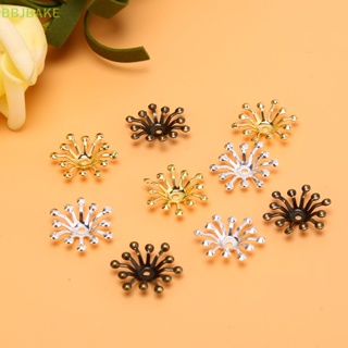 [FSBA] 50Pcs Vintage Filigree Flower Wraps Connectors Metal Crafts Handmade DIY Jewelry  KCB