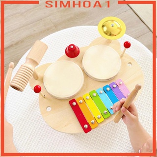 [Simhoa1] ชุดกลองไซโลโฟน Montessori ของเล่นเสริมการเรียนรู้ สําหรับเด็กอายุ 3 4 5 6 ปี