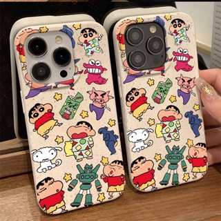 เคสโทรศัพท์มือถือ แบบนิ่ม ลายการ์ตูนชินจัง กันกระแทก สําหรับ Apple Iphone 1114promax 13 127 8 8TCH