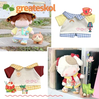 GREATESKOL เสื้อผ้าตุ๊กตาไอดอลน่ารัก แฮนด์เมด สําหรับตุ๊กตา ขนาด 10 ซม. 20 ซม.