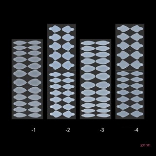 Gonn สติกเกอร์ติดเล็บ ปลายฝรั่งเศส รูปแบบเล็บ สติกเกอร์ซิลิโคน แม่พิมพ์ต่อเล็บ