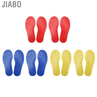 Jiabo Feet Markers  Foot Shaped Floor Fun Exercise PVC 2Pair for Preschool