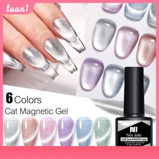 Nee Jolie ยาทาเล็บ Uv Gel 8.5ml Cats Eye Nail Polish Glue Mirror Metal Glue Super Bright Hook Edge Painted Tank Armor Polish Glue cod