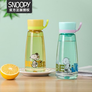 [Snoopy] แก้วน้ําพลาสติก ขนาดใหญ่ จุน้ําได้เยอะ แบบพกพา พร้อมช่องระบายน้ําชา สําหรับผู้ชาย และผู้หญิง