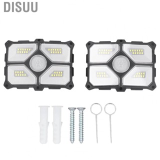 Disuu 2 Set  Solar Wall Light Outdoor Motion  Lamp Garden