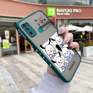 เคสซิลิโคนใส ขอบสี่เหลี่ยม กันกระแทก ลายการ์ตูน Pochacco น่ารัก สําหรับ Infinix Hot 9 Play X680