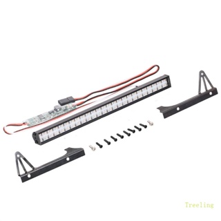 Treeling แถบไฟ LED ติดหลังคารถบรรทุก รถไต่หินบังคับ สําหรับเด็ก TRX4 SCX 1 10