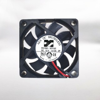 ของแท้ พัดลมระบายความร้อน ARX Sanjiang FD1260-S3112C 12V 0.13A 2 สาย 6015 6 ซม.