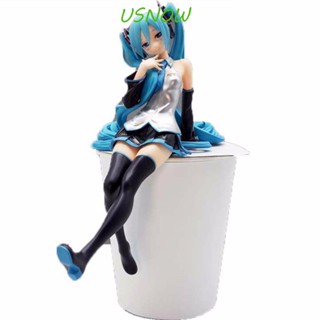 Usnow ตุ๊กตาฟิกเกอร์ อนิเมะ Hatsune Miku Gril Miku สําหรับตกแต่งเค้ก