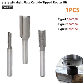 ⭐24H SHIPING ⭐Milling Cutter 1/4\" Shank Straight Flute 1 Piece For Woodworking Hard Alloy