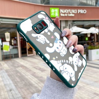 สําหรับ Samsung galaxy S8 S8 Plus เคสการ์ตูน Laurel Dog รูปแบบ ขอบสี่เหลี่ยม ดีไซน์ใหม่ กันกระแทก ฝ้า ใส เคสโทรศัพท์แข็ง