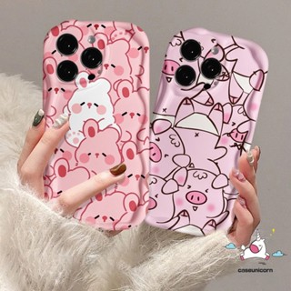 เคสโทรศัพท์มือถือ Tpu นิ่ม ขอบโค้ง ลายการ์ตูนกระต่ายน่ารัก 3D แฟชั่น สําหรับ Infinix Hot 30i 8 12 30 10 20 9 11 Play Hot 10Lite 8 9 Smart 6Plus 5 7 6 Note 12 G96 4G