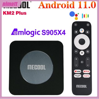 Ni Mecool Km2 Plus 4k Atv Amlogic S905x4 Android 11 กล่องทีวี Google Netflix ได้รับการรับรอง 4k Usb3.0 Spdif