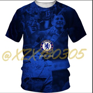 (ทั้งหมดในสต็อก Xzx180305) ใหม่ เสื้อยืด ลายฟุตบอล chelse FC 3D 34