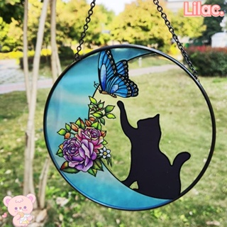 Lilac โมบายจับแสงแดด รูปแมว สําหรับแขวนตกแต่งหน้าต่าง