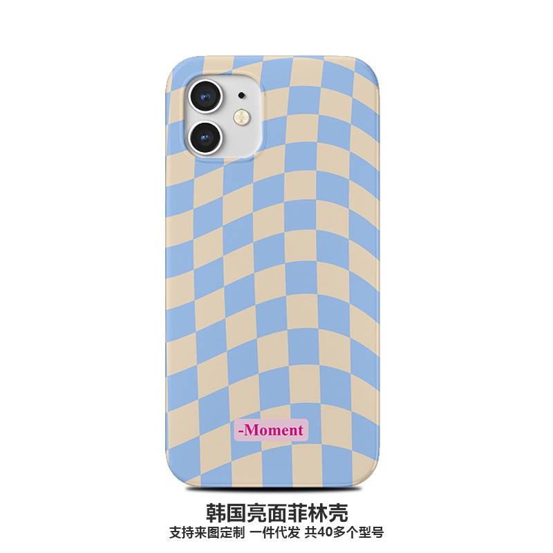 Checkerboard Film Case เข้ากันได้กับ iPhone 14 Pro Max 14 Pro 14 13 Pro Max 12 PRO MAX 12 PRO 12 11 
