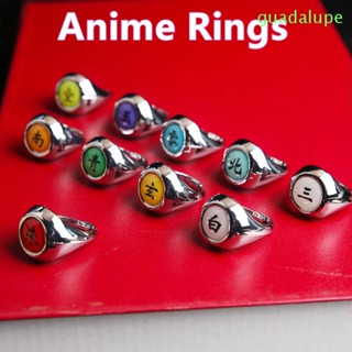 Guadalupe แหวนแฟชั่น ลายการ์ตูนอนิเมะ Akatsuki Zhu-Rings เครื่องประดับ สําหรับผู้หญิง DIY