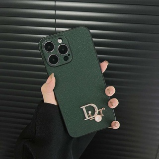 เคสโทรศัพท์มือถือ ลายโลโก้ แฮนด์เมด สีพื้น สําหรับ Apple iPhone 7 8 Plus SE X XS Max XR 11 12 13 14 Pro Max