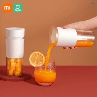 Xiaomi MIJIA เครื่องปั่นน้ําผลไม้ แบบพกพา ชาร์จ USB 2600mAh 300 มล. สําหรับเล่นกีฬา ท่องเที่ยว ยิม