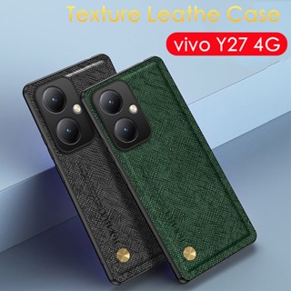 เคสโทรศัพท์มือถือหนัง ฝาพับแม่เหล็ก ป้องกันกล้อง สําหรับ VIVO Y27 4G Y27 Y27 5G 2023