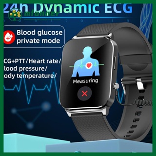 พร้อมส่ง นาฬิกาข้อมือสมาร์ทวอทช์ ECG วัดอัตราการเต้นของหัวใจ ความดันโลหิต อุณหภูมิร่างกาย สําหรับผู้ชาย