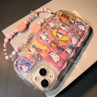 เคสโทรศัพท์มือถือนิ่ม ลายการ์ตูนแมว พร้อมสายโซ่คล้อง สําหรับ Samsung Galaxy S23 S22 S20 FE S21 Ultra 10 Plus Note 10 Pro 20 Ultra M23 5G