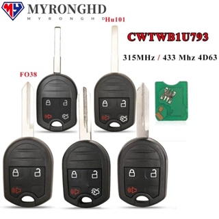 Myronghd กุญแจรถยนต์ 3/4 ปุ่ม CWTWB1U793 สําหรับ Ford Explorer Flex Mustan Taurus