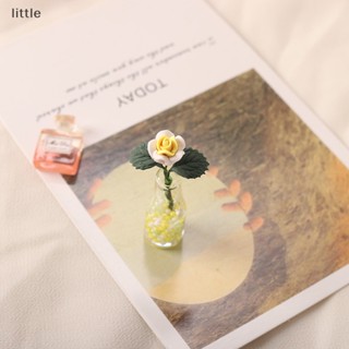 Thlittle แจกันดอกกุหลาบจิ๋ว 1:12 สําหรับตกแต่งบ้านตุ๊กตา