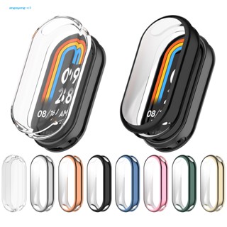 Angeyong เคสป้องกันหน้าจอ แบบนิ่ม บางพิเศษ ป้องกันรอยขีดข่วน สําหรับ Xiaomi Mi Band 8