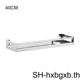 ชั้นวางของสแตนเลส แบบติดผนัง ประหยัดพื้นที่ ทําความสะอาดง่าย สไตล์โมเดิร์น สําหรับห้องน้ํา