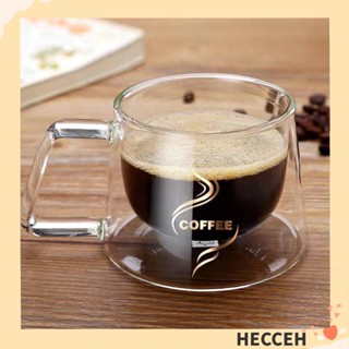 Hecceh แก้วกาแฟ ชา สองชั้น ฉนวนกันความร้อน 200 มล.