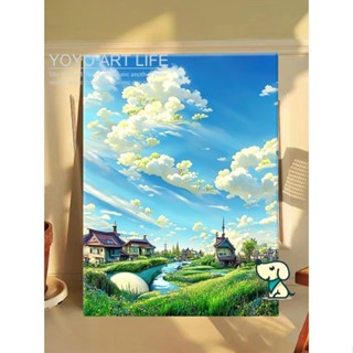 Yy Art ภาพวาดสีน้ํามันดิจิทัล Hayao Miyazaki แฮนด์เมด 40x50 ซม. MO100