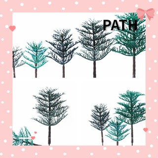 Path โมเดลฟิกเกอร์ไม้สนจําลอง DIY สําหรับตกแต่งโต๊ะทราย 10 ชิ้น