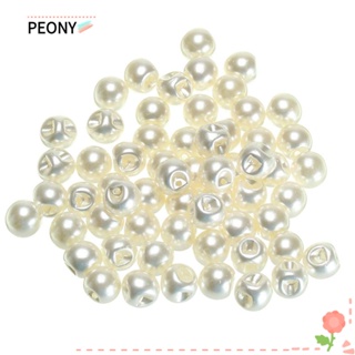 Peonypavilion กระดุมมุก 10 มม. สําหรับตกแต่งสมุดภาพ DIY 50 ชิ้น 100 ชิ้น