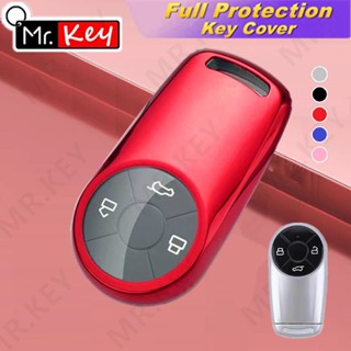 【Mr.Key】เคสกุญแจรถยนต์ ลายแมวสีขาว สําหรับ The GWM HAVAL H6 M6 ORA