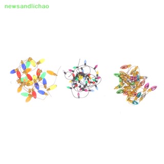 Newsandlichao 1 เมตร บ้านตุ๊กตาจิ๋ว เทศกาล โคมไฟตกแต่ง สายไฟปลอม หลอดไฟ 1/12 ดี