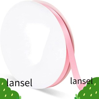 LANSEL ริบบิ้นผ้าซาติน แบบสองหน้า สีชมพู 100 หลา 3/8 นิ้ว สําหรับตกแต่งห่อของขวัญ