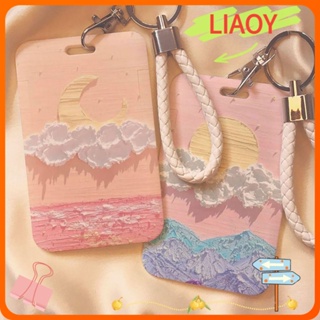 Liaoy ที่ใส่นามบัตร บัตรเครดิต พลาสติก ที่ใส่ป้ายน่ารัก เด็กผู้ชาย เด็กผู้หญิง