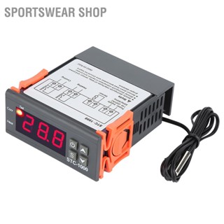 Sportswear Shop เครื่องควบคุมอุณหภูมิดิจิทัล เซนเซอร์อุณหภูมิ 110-220V