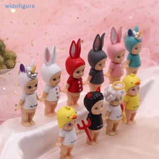 Widefigure โมเดลฟิกเกอร์ รูปการ์ตูนยูนิคอร์น ปีศาจ นางฟ้า อวบน้ํา ขนาดเล็ก ของขวัญ สําหรับตกแต่งเค้กวันเกิดเด็กผู้หญิง