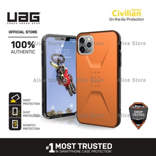 Uag เคสโทรศัพท์มือถือ ลายพลเรือน สีส้ม สําหรับ iPhone 11 Pro Max 11 Pro 11